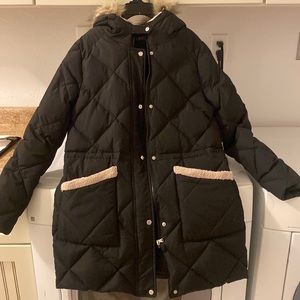 Ralph lauren jacket Warm black quilted coat  size medium like new